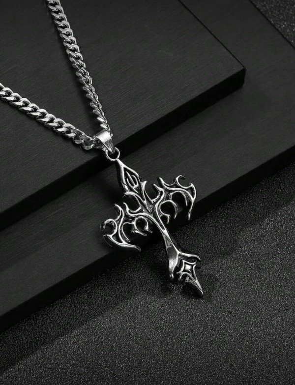 Producto - Collar cruz acero