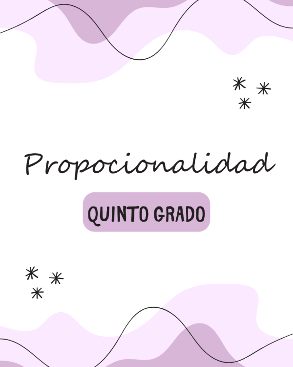Producto - 5to Grado Proporcionalidad