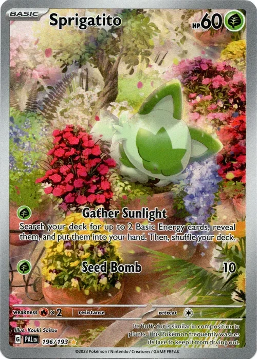 Producto - Sprigatito - 196/193 - Paldea Evolved - Holo Full Art