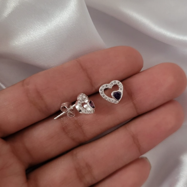 Producto - Aros corazón strass