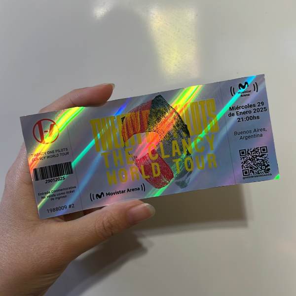 Producto - Entradas de recuerdo 14x6 HOLOGRAFICAS - Clancy World Tour TOP