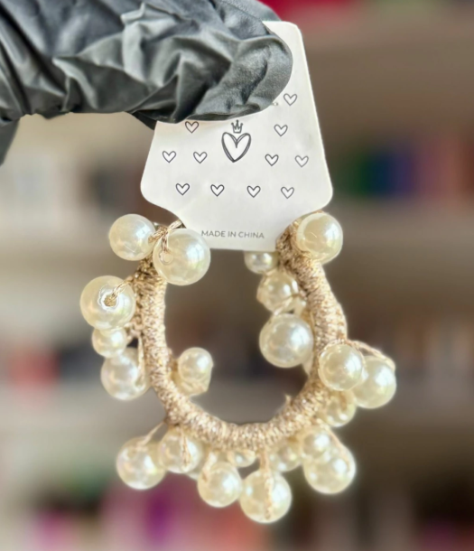 Producto - Colita para el pelo con perlas blancas