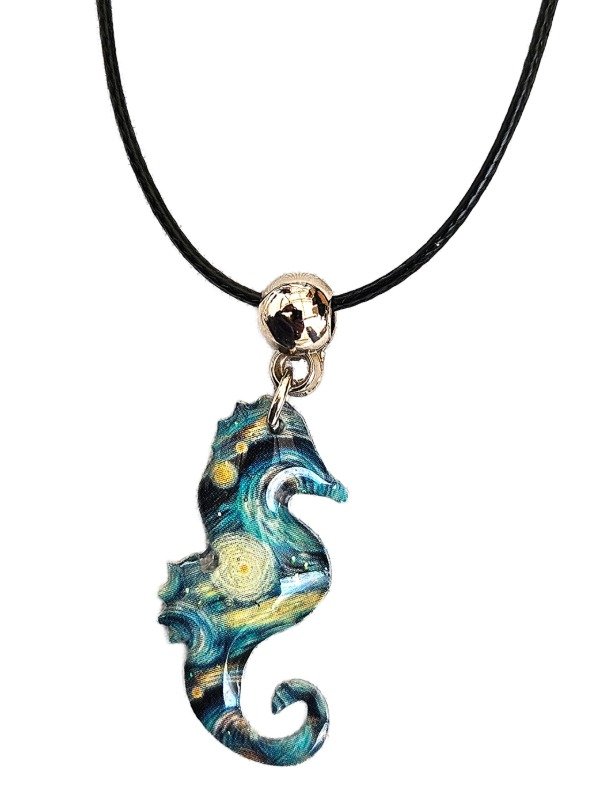 Producto - Colgante Caballo de Mar. Colección Animales de Poder. Amuleto Buena Suerte