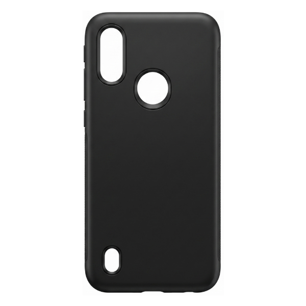 Producto - Funda TPU revestida con Silicona - Color Negro - Motorola E7i Power - Mobile