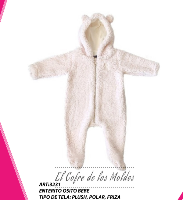 Producto - Enterito osito Bebé -Pack de Talles 6 al 8-