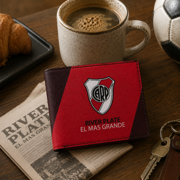 Producto - Billetera Eco Cuero River Plate