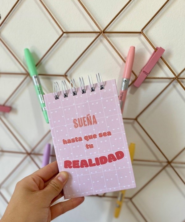 Producto - ANOTADOR 10x15cm Sueña hasta que sea tu realidad