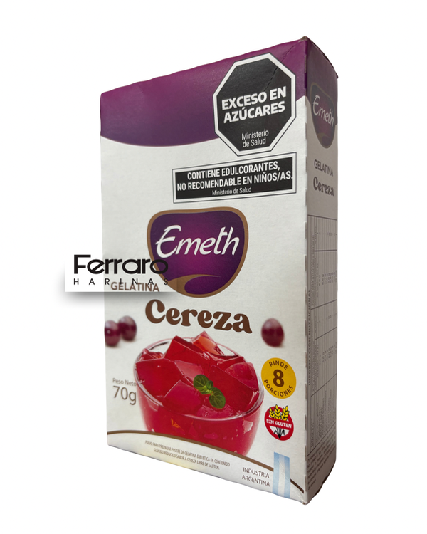 Producto - Gelatina Emeth cereza 70gr