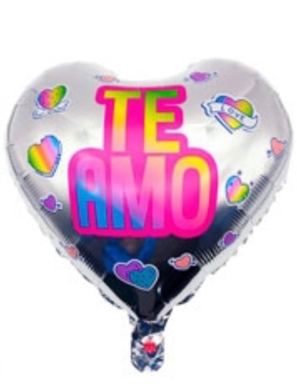 Producto - GLOBO METAL.PLATA TE AMO CORAZÓN 45 cm