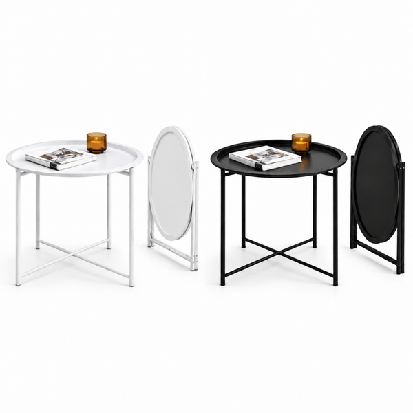 Producto - MESA CIRCULAR CON PATAS DE HIERRO Y BASE DE PLÁSTICO PREMIUM 40 DIAM X 50 ALT CM - 0