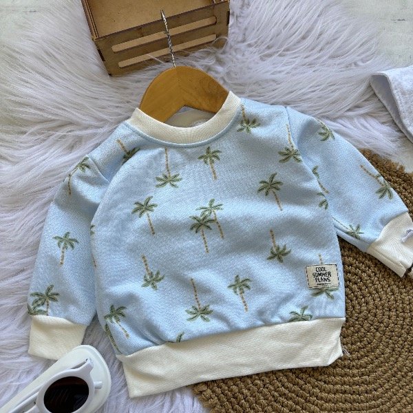 Producto - Buzo Playa en color CELESTE línea niños hasta el 16 - 0