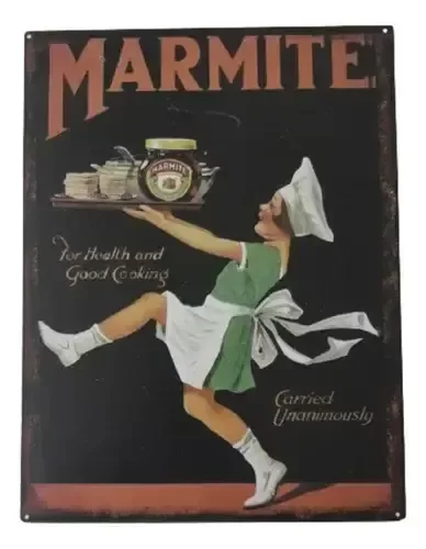 Producto - Cartel De Chapa Publicidad De Marcas Antiguas 33 X 25 Cm (1)