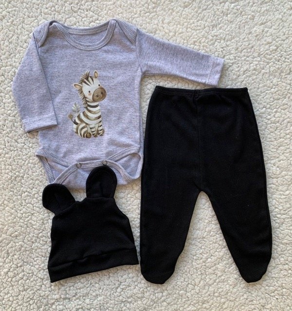 Producto - Ajuar Cebra Gris