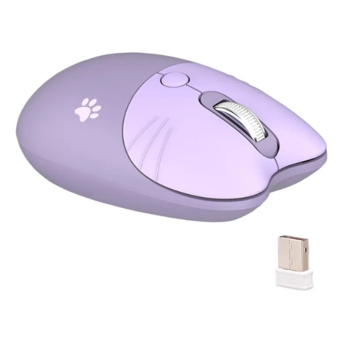 Producto - Ratón Inalámbrico Para Juegos M3 Con Diseño De Orejas De Gat Color Dream Purple