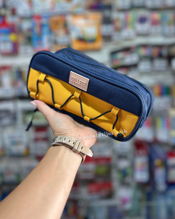 Producto - Cartuchera 3 cierres azul