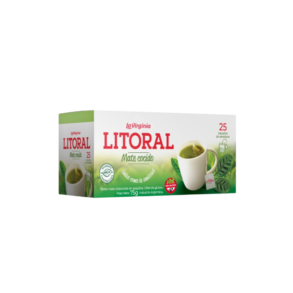 Producto - MATE COCIDO LITORAL 10u x 25 saq