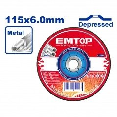 Producto - DISCO DESBASTE 115X6MM EMTOP EACD601151