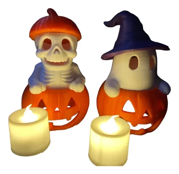 Producto - Calabacitas con Esqueleto Y Fantasmita