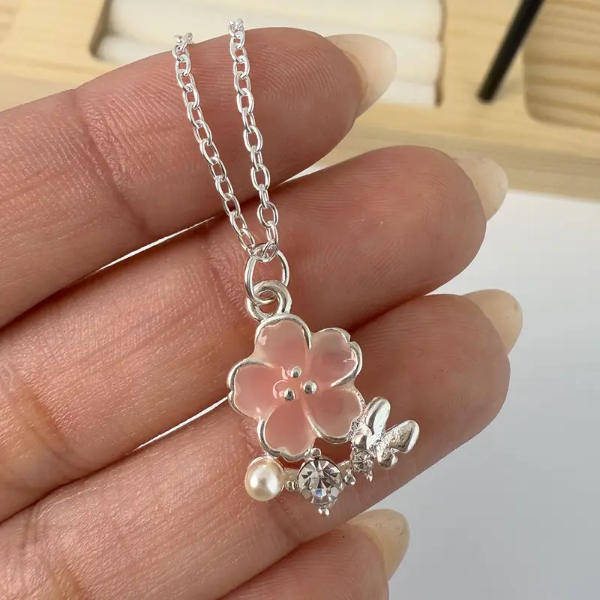 Producto - Collar Flor Rosada
