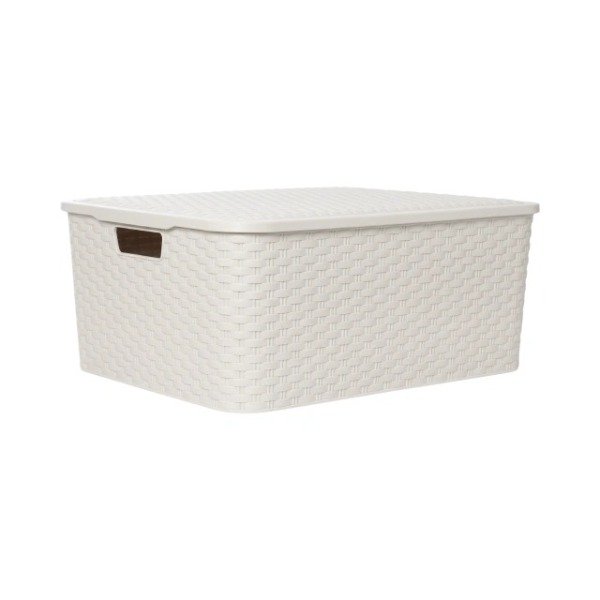 Producto - CANASTO RATTAN GIGANTE CON TAPA PLASTICO(58X48X24CM) - 1