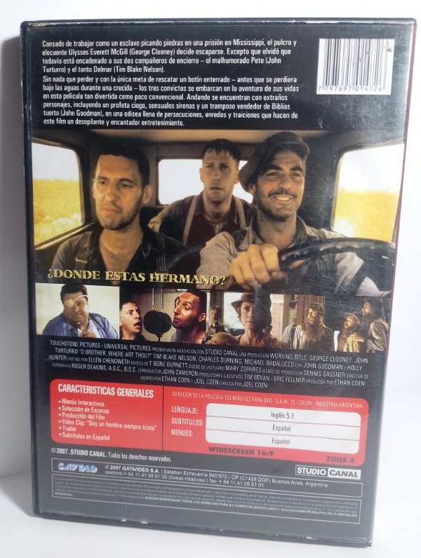 Producto - Donde estas hermano (O Brother, where art thou) (2000) - DVD - 1