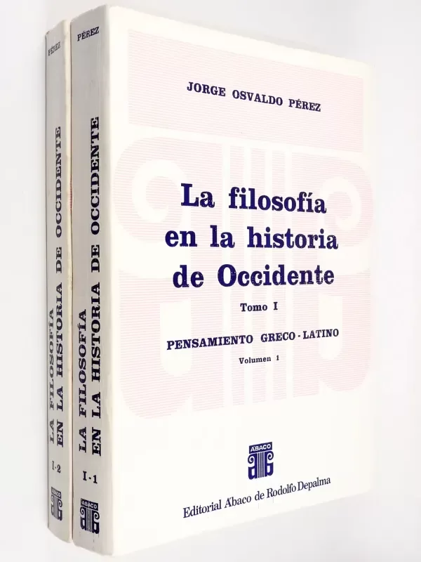 Producto - Jorge Pérez - La Filosofía En La Historia De Occidente 2 Vol
