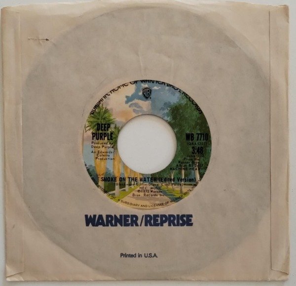 Producto - DEEP PURPLE Smoke On The Water Simple 7" USA 1973 Studio + Live