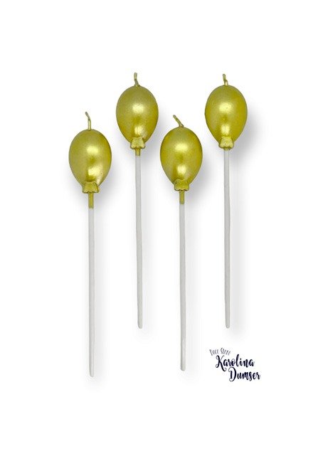 Producto - Vela Globito Dorado por Unid.