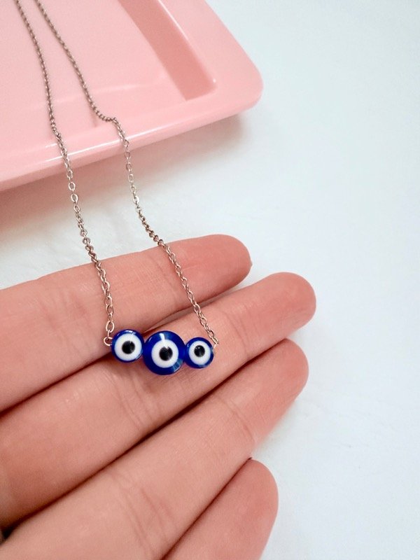 Producto - Cadenita acero ojos turcos