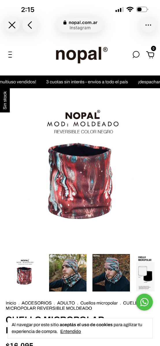 Producto - Cuello micropolar 1202
