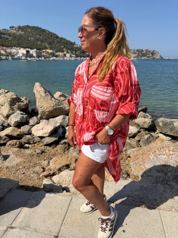 Producto - Camisola tropical coral