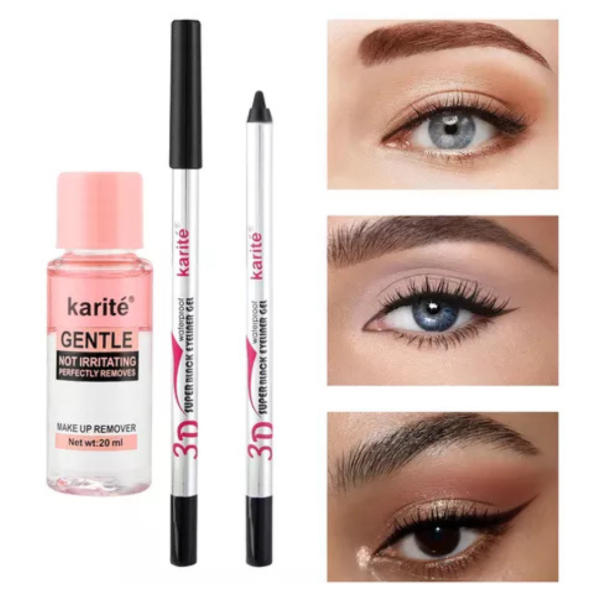 Producto - Delineador cremoso Super black waterproof con agua bifásica - Karité - 1