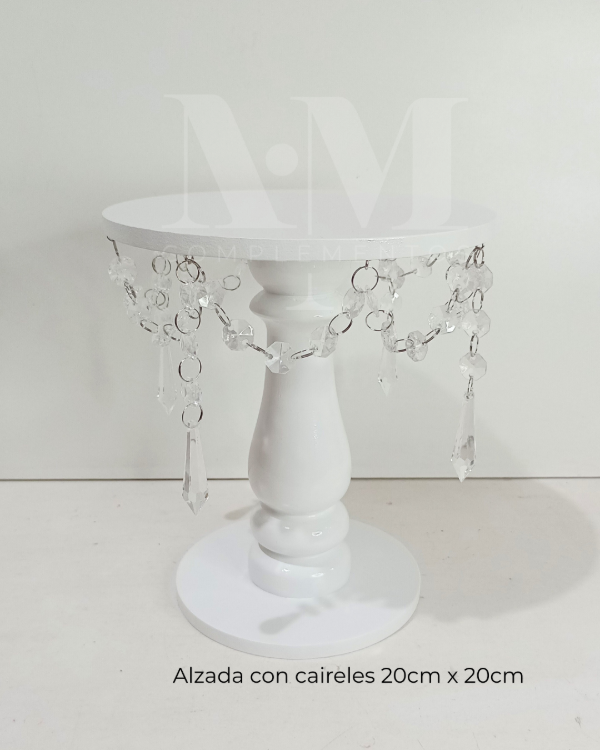 Producto - Alzada para torta con caireles 20x20