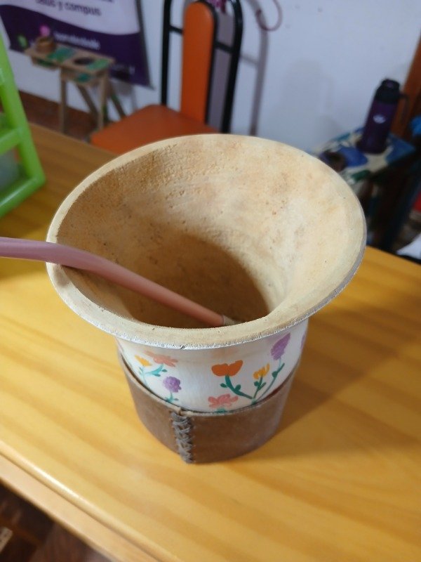 Producto - Mate de calabaza "FLORCITAS SILVESTRES" - 4
