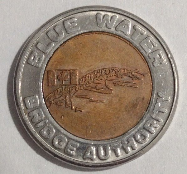 Producto - Token - Blue Water Bridge Port Huron. Ontario Canadá - 0