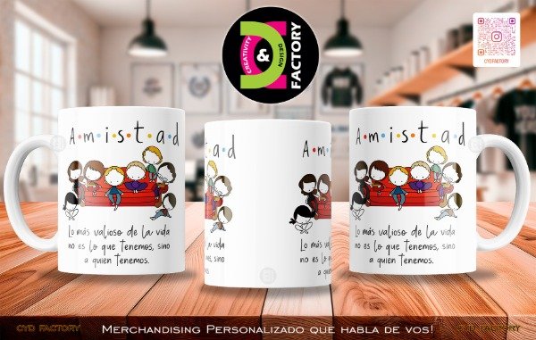 Producto - Taza Día del Amigo - TZ-RT-BL-11OZ-287-FES-DDA