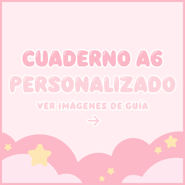 Producto - Cuaderno A6 personalizado