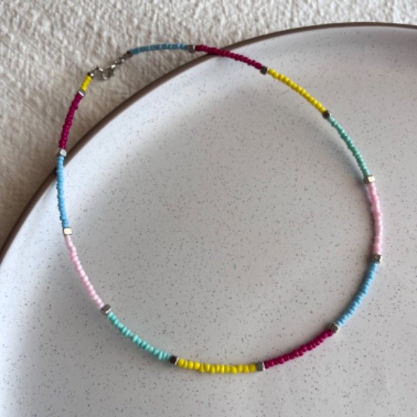Producto - Choker Rainbow Mix 3 - (cubes)