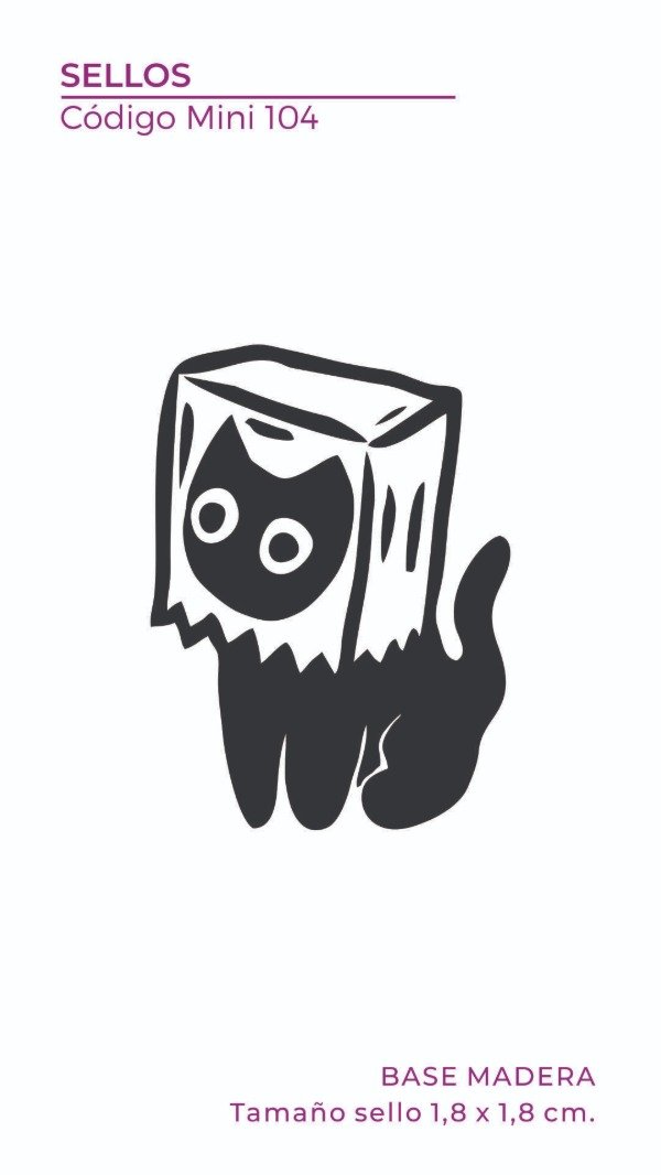 Producto - Mini Sello 104 - Gato