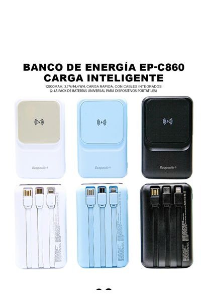 Producto - POWERB.ECOPOWER EP-C860 12000MAH 3IN1