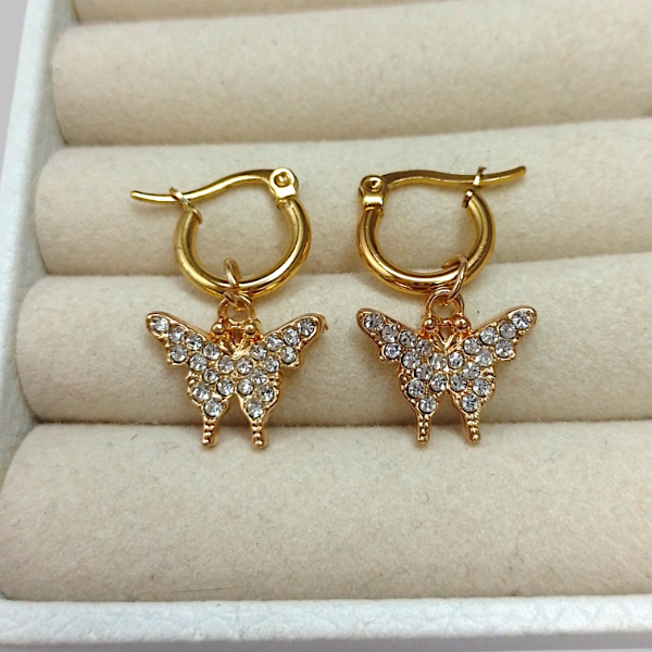Producto - Argollas dije mariposa AD 40255