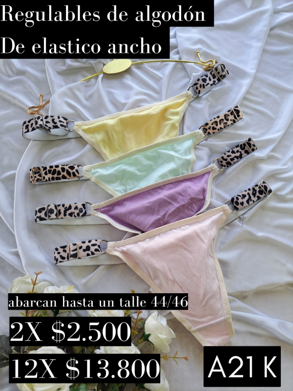 Producto - REGULABLES DE ALGODON TIRA ANCHA PRINT (A21 K )