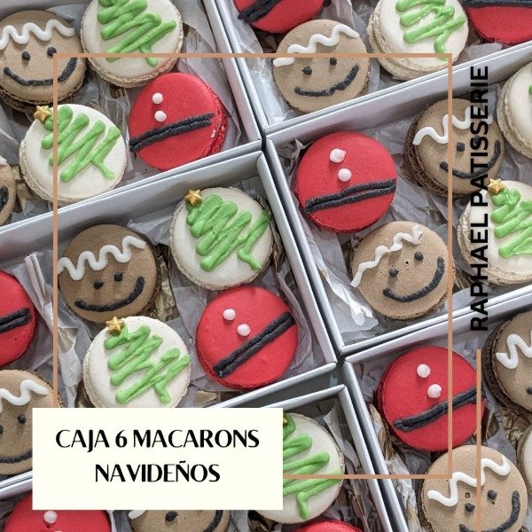 Producto - Macarons dibujos navideños x 6