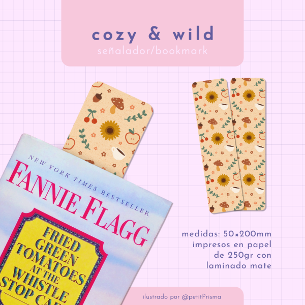 Producto - Señalador rectangular "Cozy and Wild"