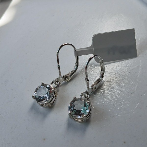 Producto - Aros topacio claro colgantes