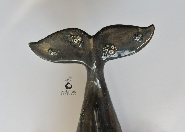 Producto - Escultura De Ballena De Cerámica Hecha A Mano Adorno Deco POR ENCARGO - 5