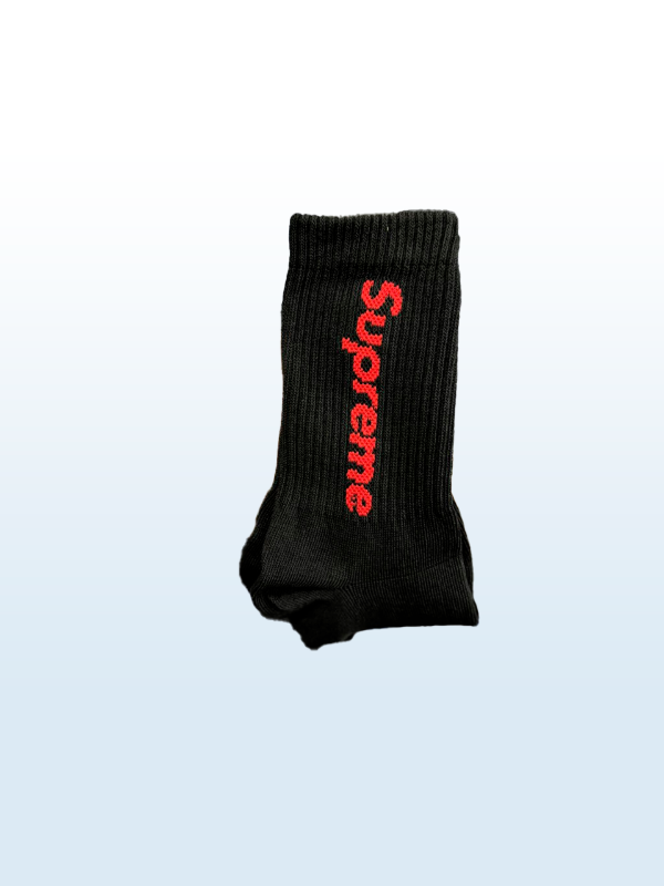 Producto - MEDIA 3/4 SUP. NEGRA / logo Rojo