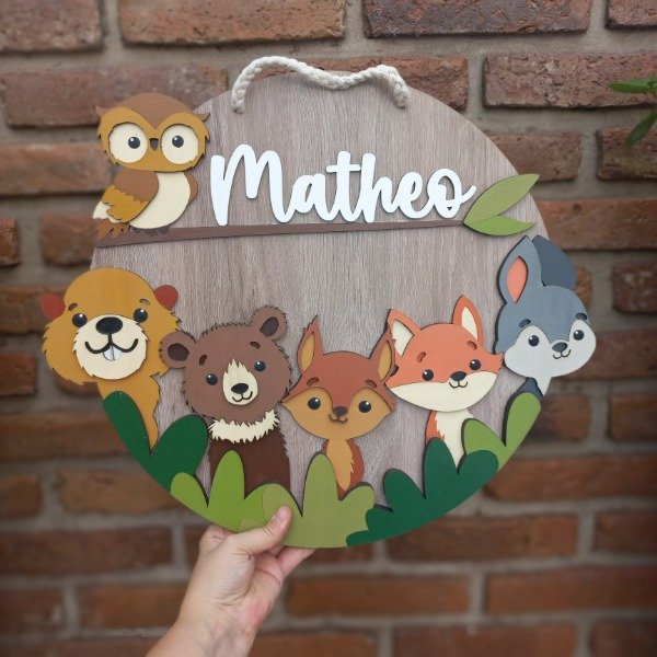 Producto - CARTEL ANIMALITOS DEL BOSQUE