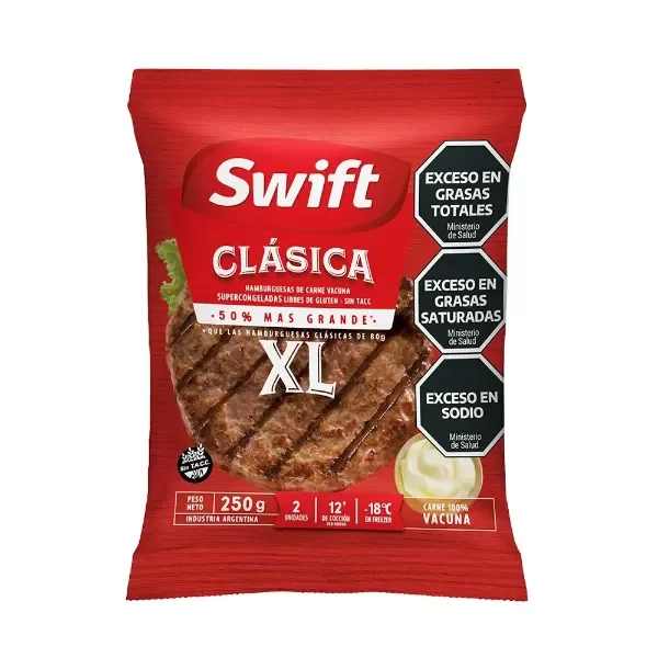 Producto - SWIFT HAMBURGUESAS XL X2U X125G