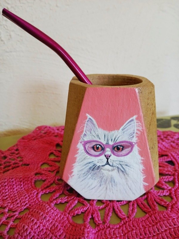 Producto - Mate hexagonal. Michi glam